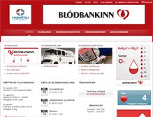 Tablet Screenshot of blodbankinn.is